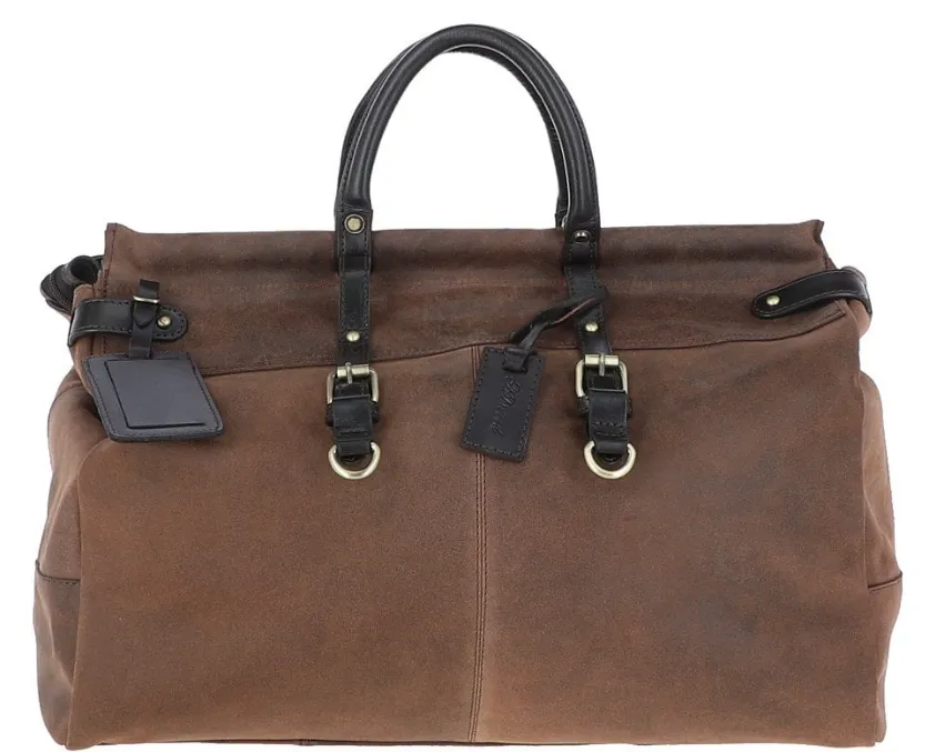 Ashwood Gladstone Brown Leather Holdall