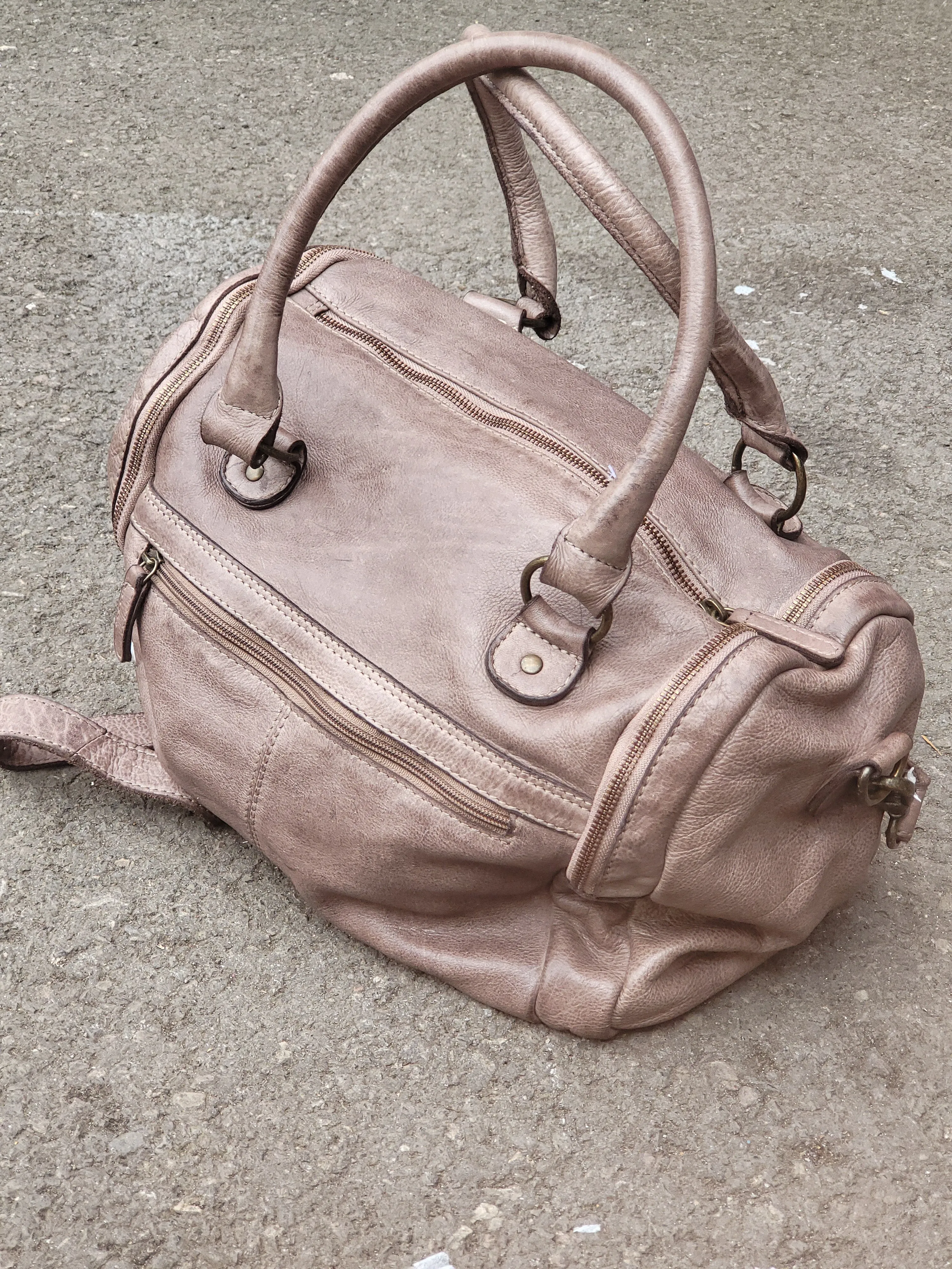 BB-149 - Luxury Washed Leather Bag NEW