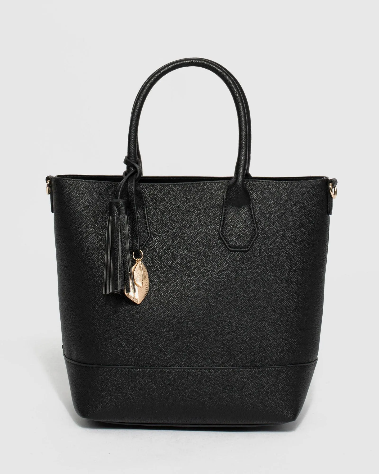 Black Achala Tassel Tote Bag