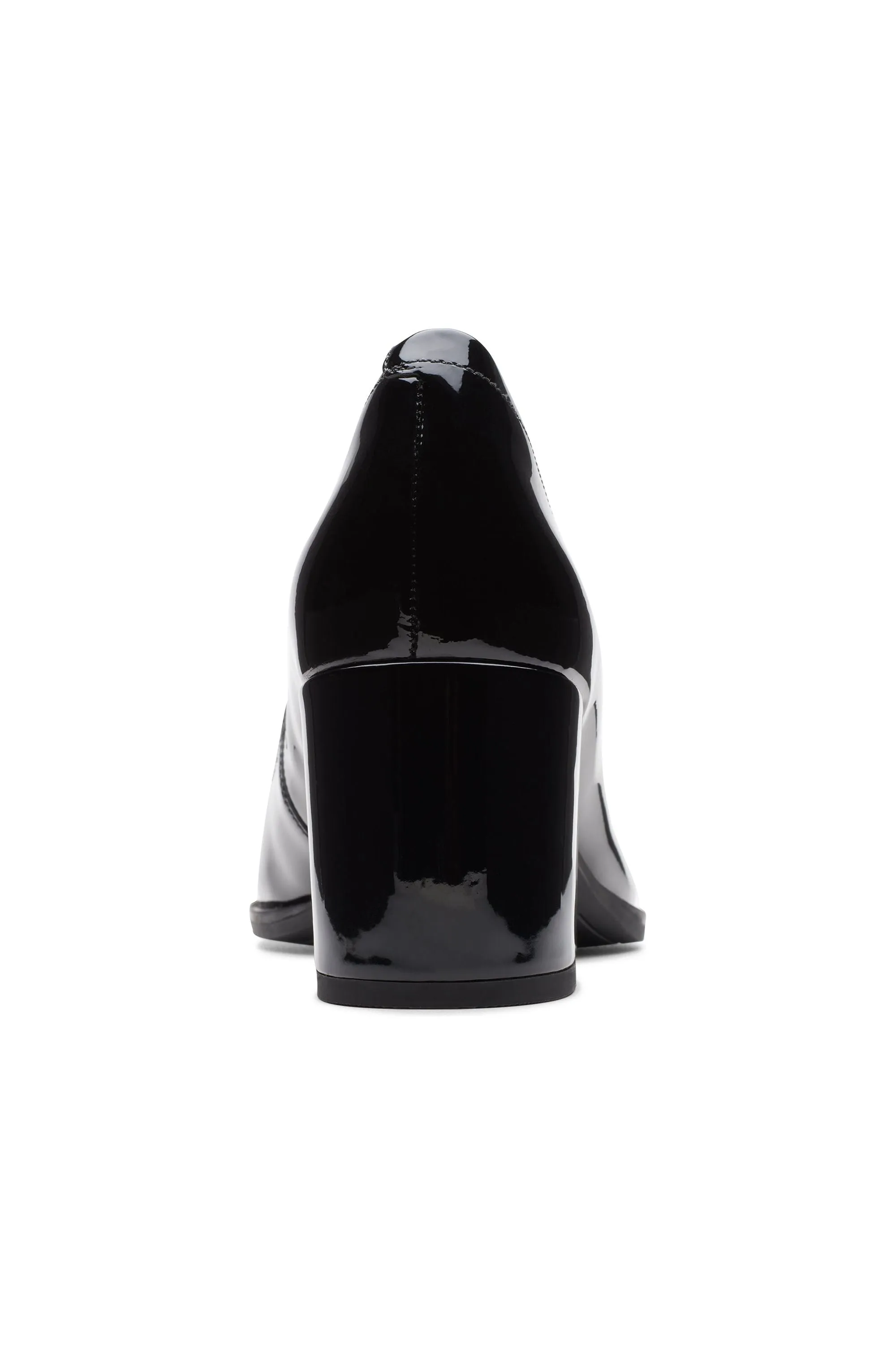 Clarks Freva55 Court in Black Patent