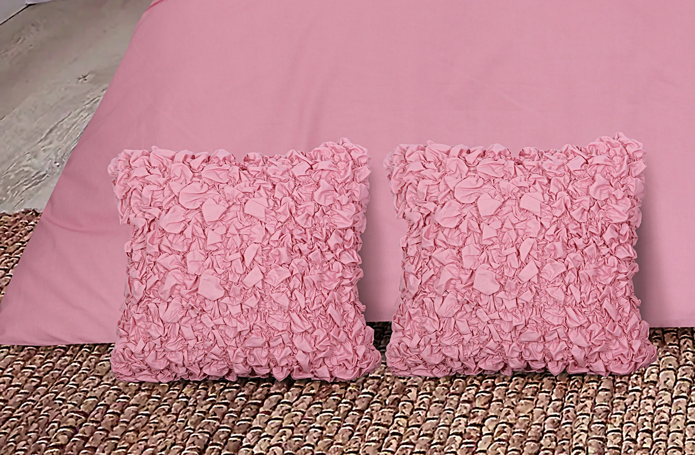 Cuddly Imperial Pink-Bed Set 8 Pcs (Luxury)