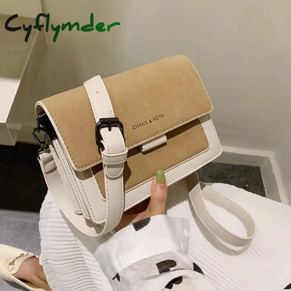 Cyflymder Small bag women new Korean version of small square bag wide shoulder strap fashion Joker shoulder Messenger bag