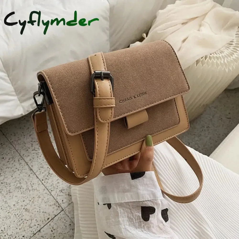 Cyflymder Small bag women new Korean version of small square bag wide shoulder strap fashion Joker shoulder Messenger bag