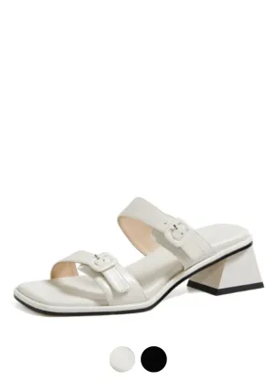 Gigi Women's Leather Heel Sandal