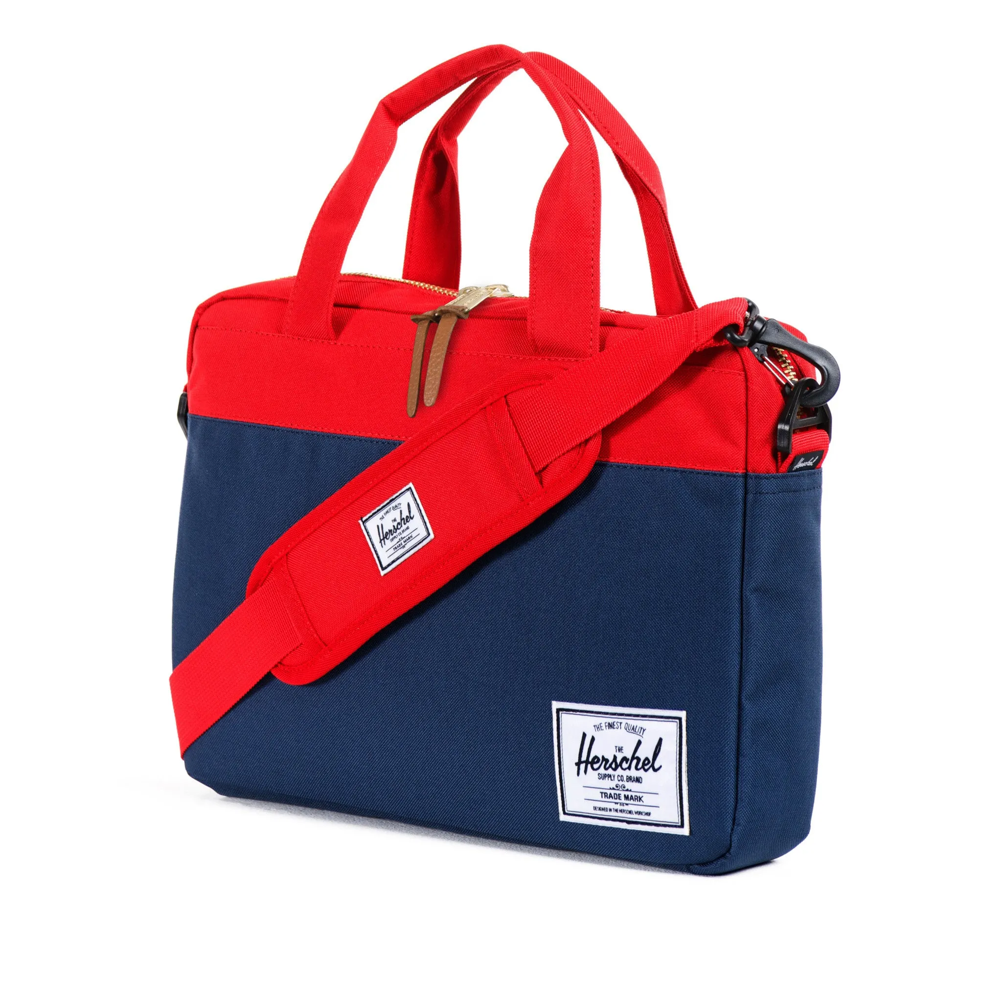Herschel Supply Hudson Briefcase - Navy & Red