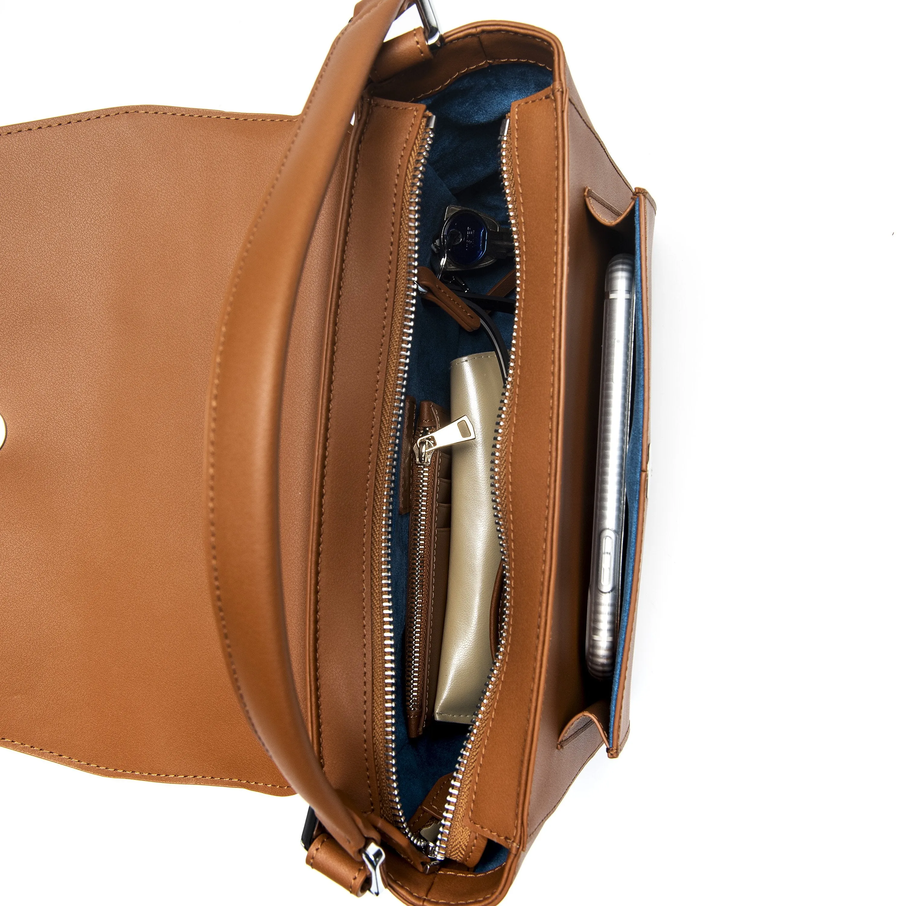 Ikon Cognac Shoulder Bag