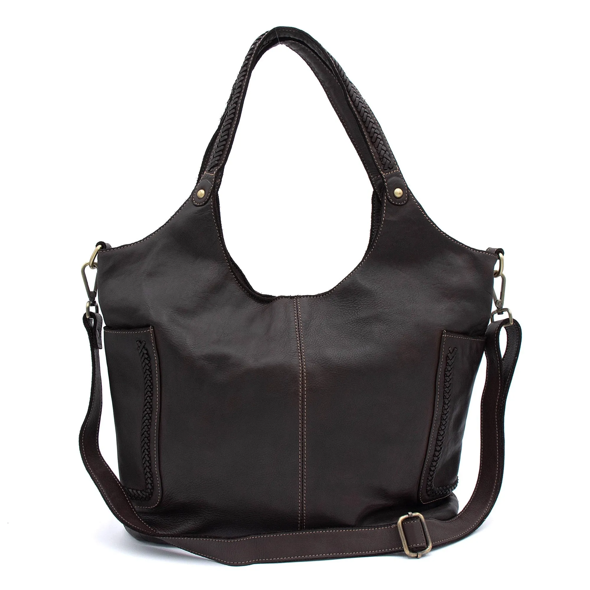 Julia Slouchy Tote in Chocolate