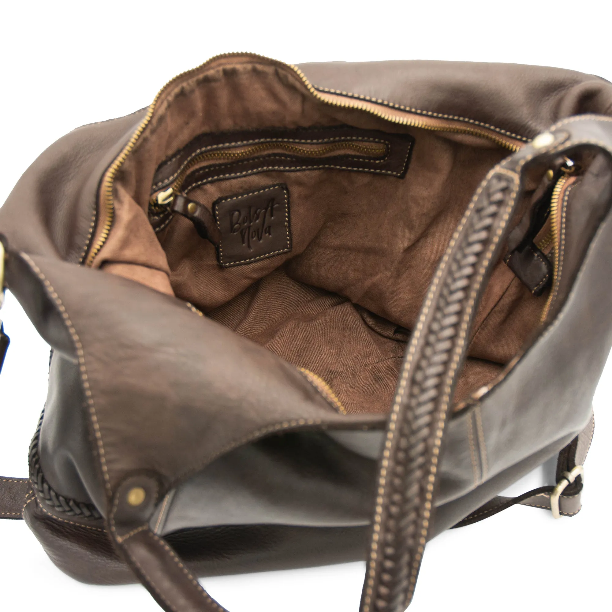 Julia Slouchy Tote in Chocolate