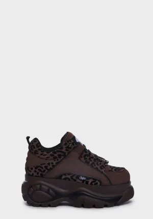 Leo Brown Classic Low Platform Sneakers