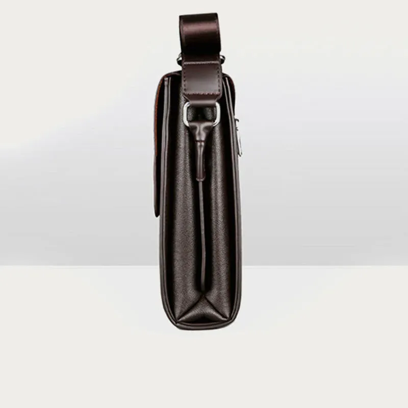 Men's Small Leather Messenger Bag Shoulder Bag Casual Wallet Handbag Messenger Bag