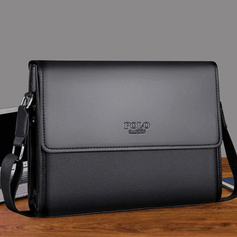 Men's Small Leather Messenger Bag Shoulder Bag Casual Wallet Handbag Messenger Bag