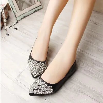 NEW 2017 Flats Shoes Women For Casual Crystal Boat