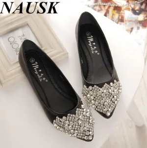 NEW 2017 Flats Shoes Women For Casual Crystal Boat