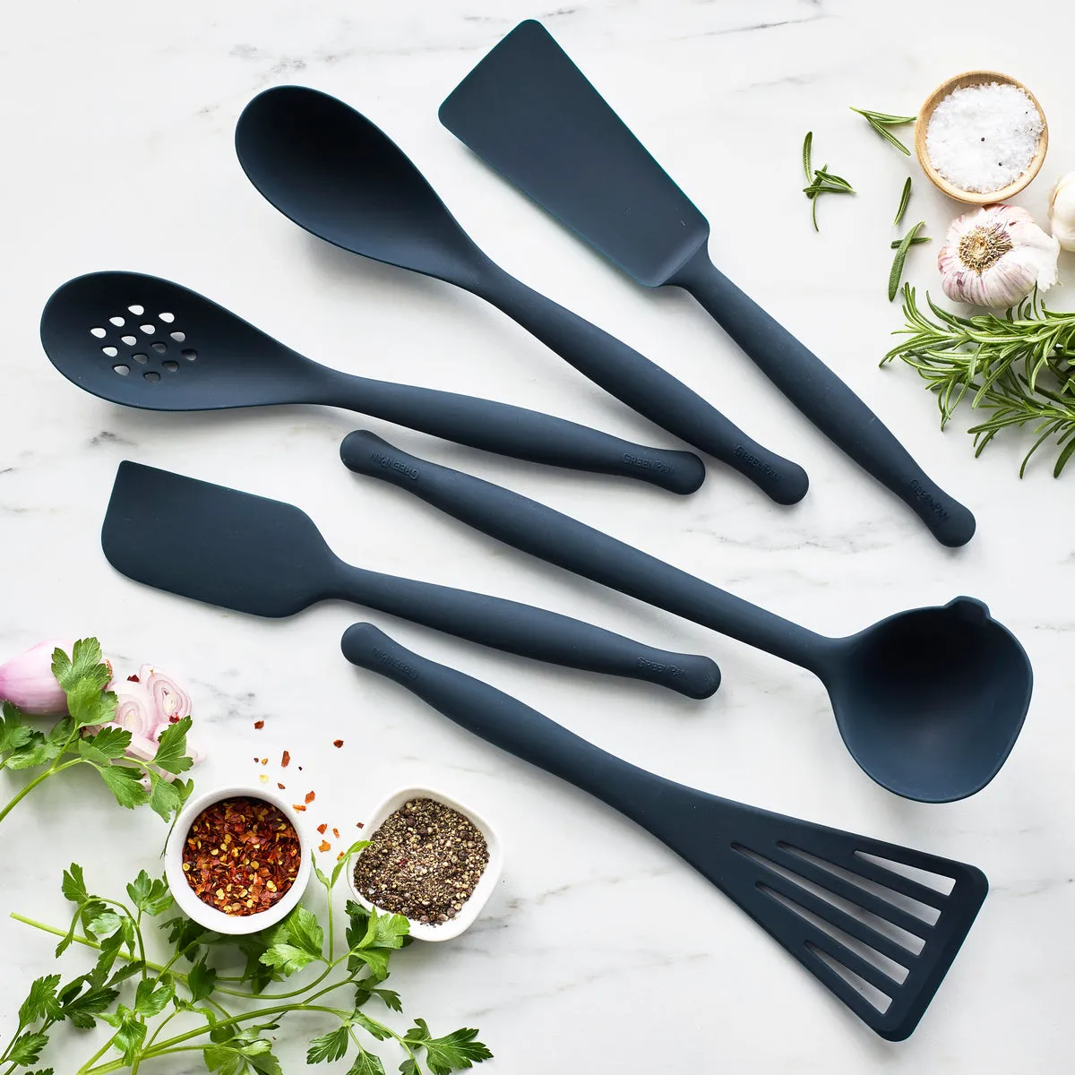 Premiere Silicone Burger Turner | Oxford Blue