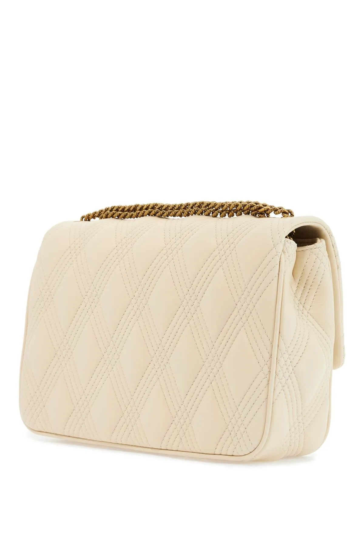 quilted shoulder bag butter white with golden chain 6W2B0R06XCA BUTTER WHITE