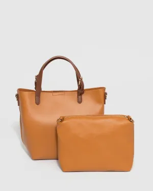Tan Radmila Tote Bag