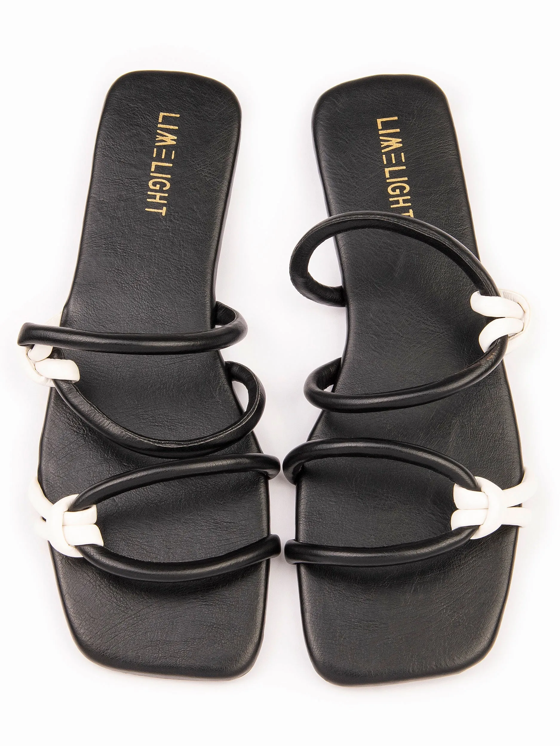 Two-Tone Strap Flats