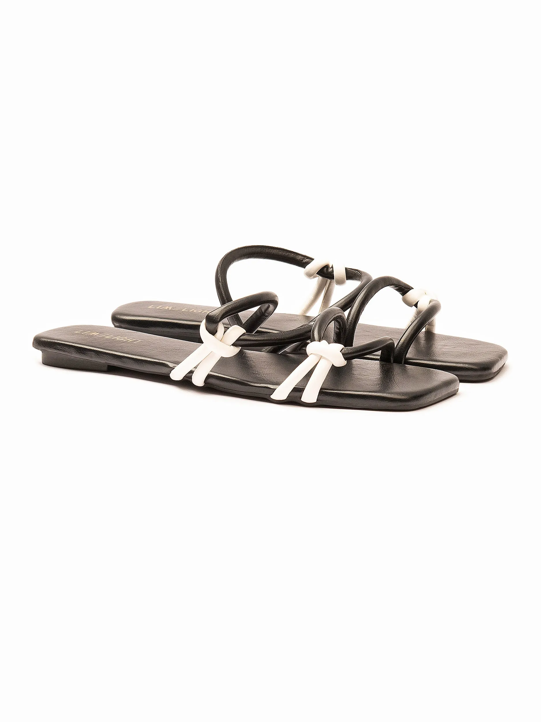 Two-Tone Strap Flats