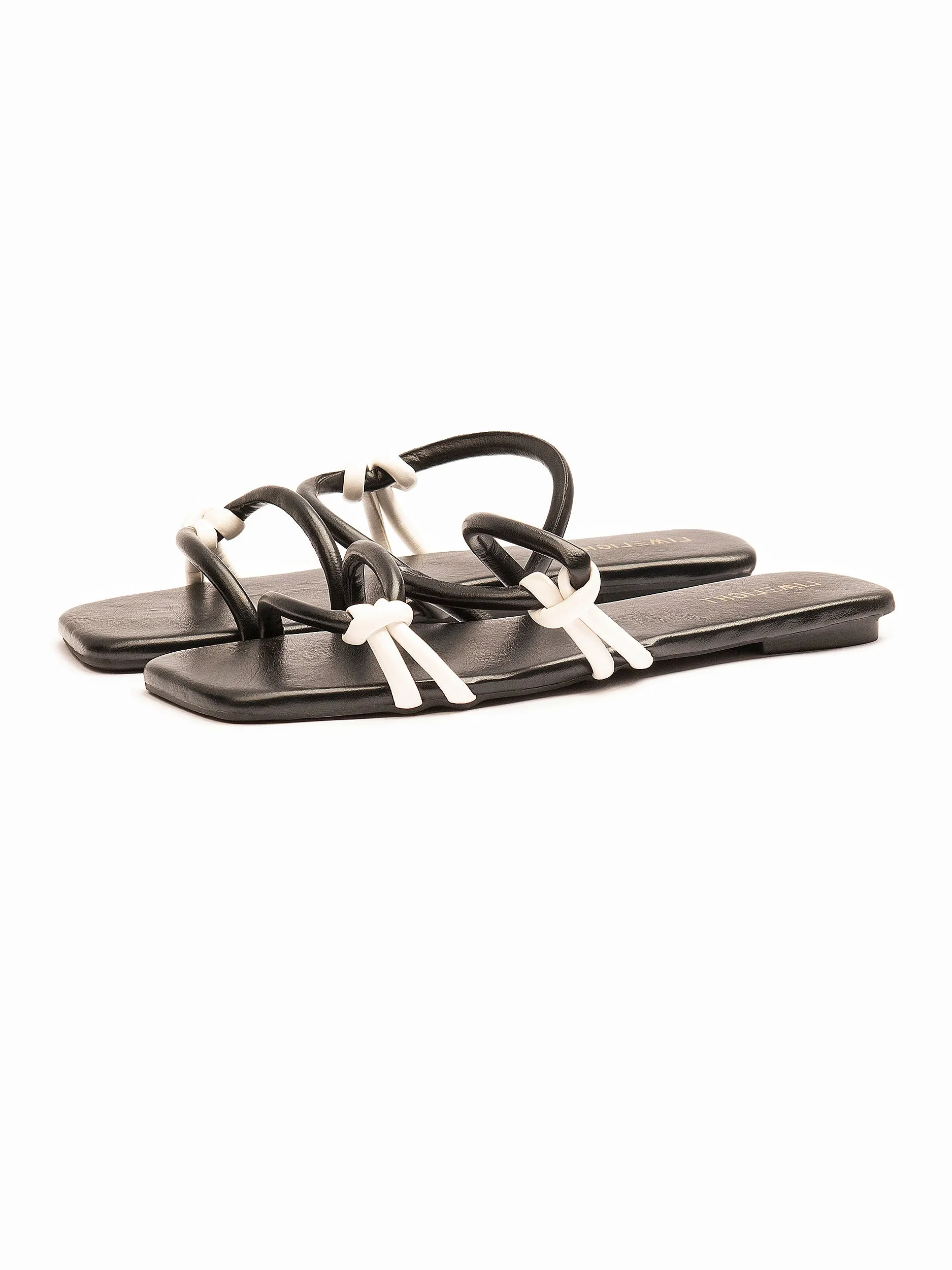 Two-Tone Strap Flats