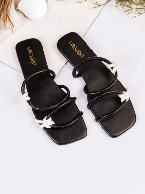 Two-Tone Strap Flats