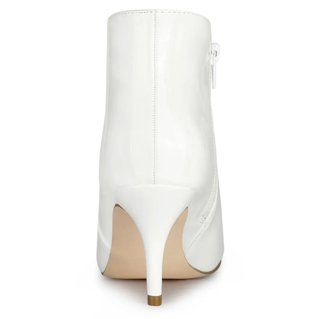 V Shape Pointed Toe Stiletto Heel Ankle Boots