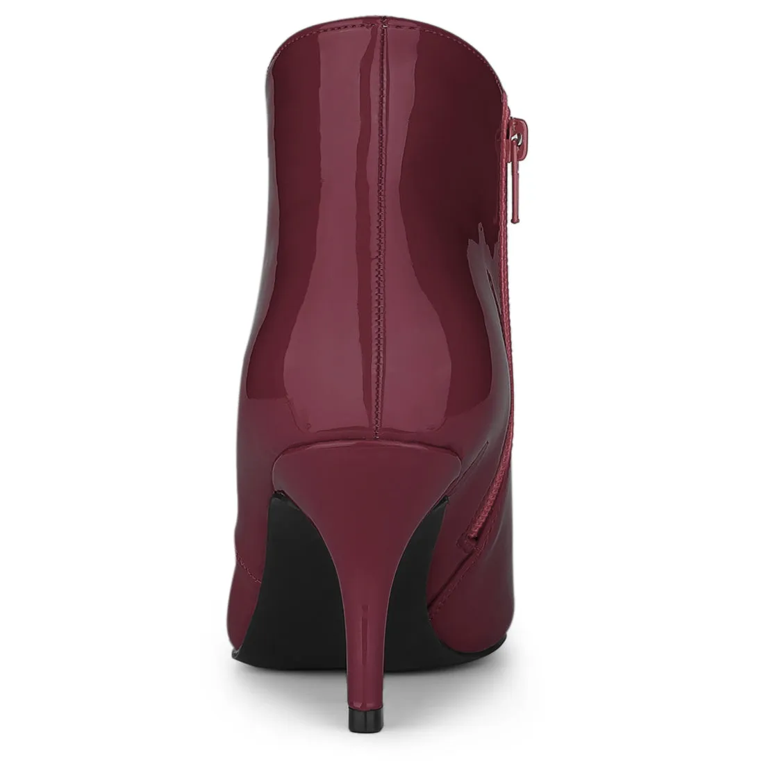 V Shape Pointed Toe Stiletto Heel Ankle Boots