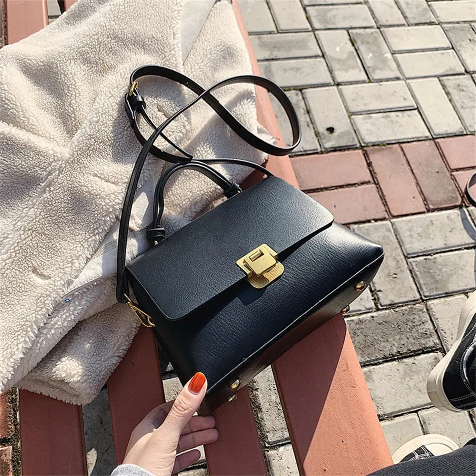 Vintage PU Leather Mini Shoulder Bag