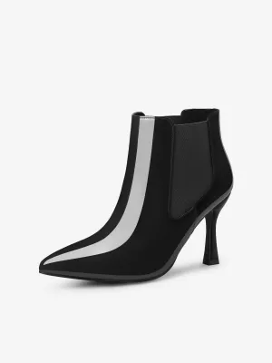Women's Pointed Toe Stiletto Heels Chelsea Ankle Booties