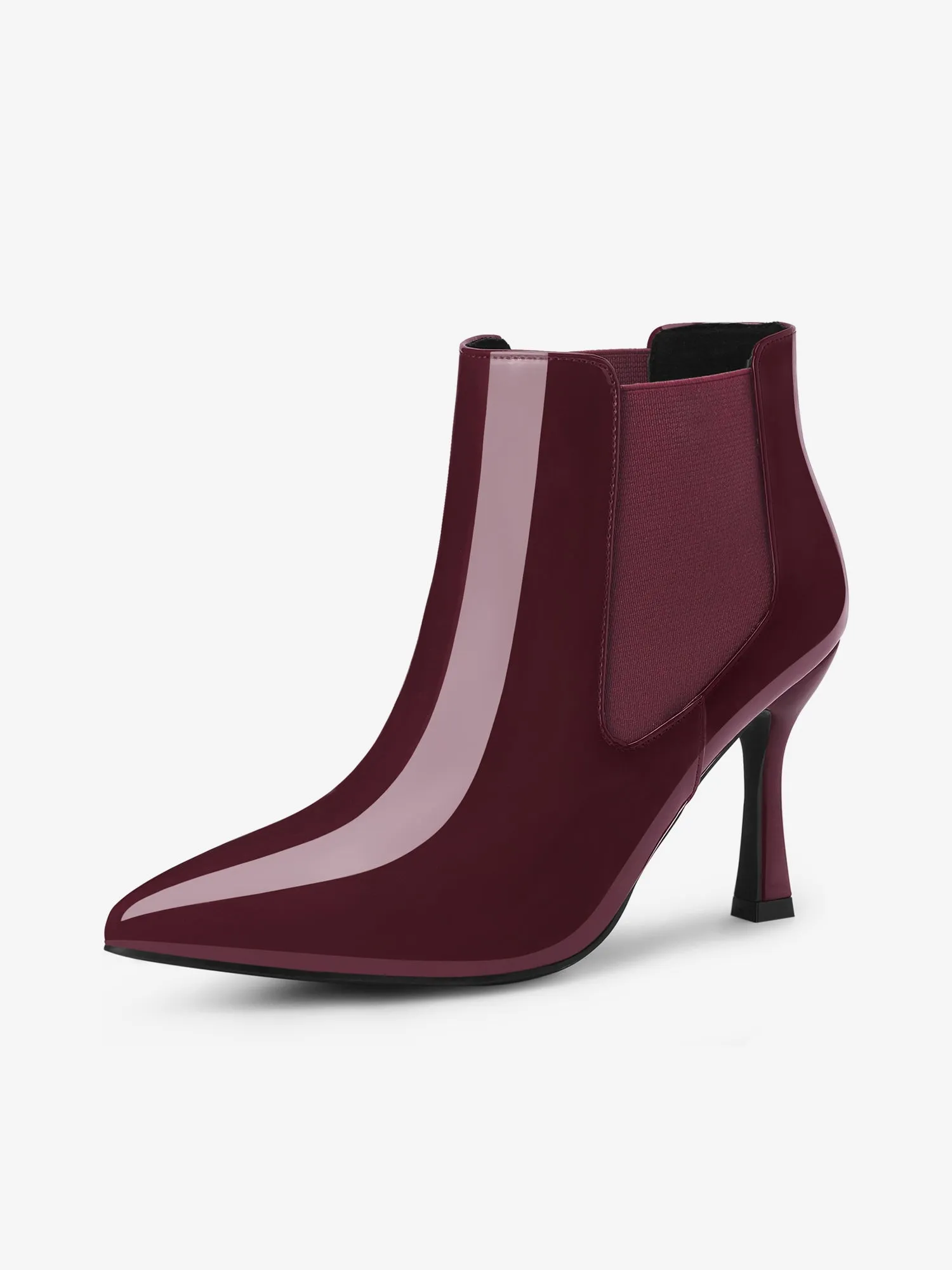 Women's Pointed Toe Stiletto Heels Chelsea Ankle Booties