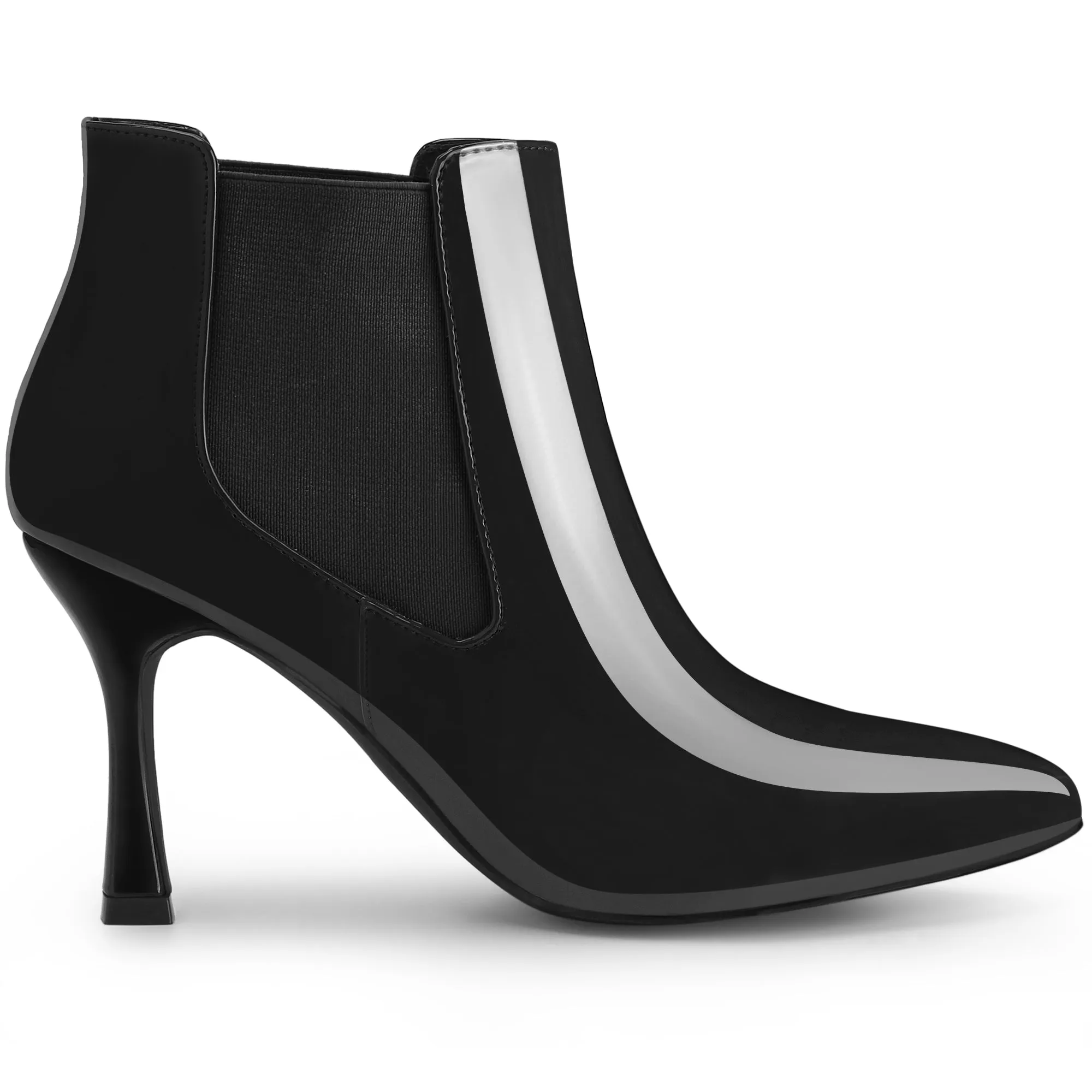 Women's Pointed Toe Stiletto Heels Chelsea Ankle Booties