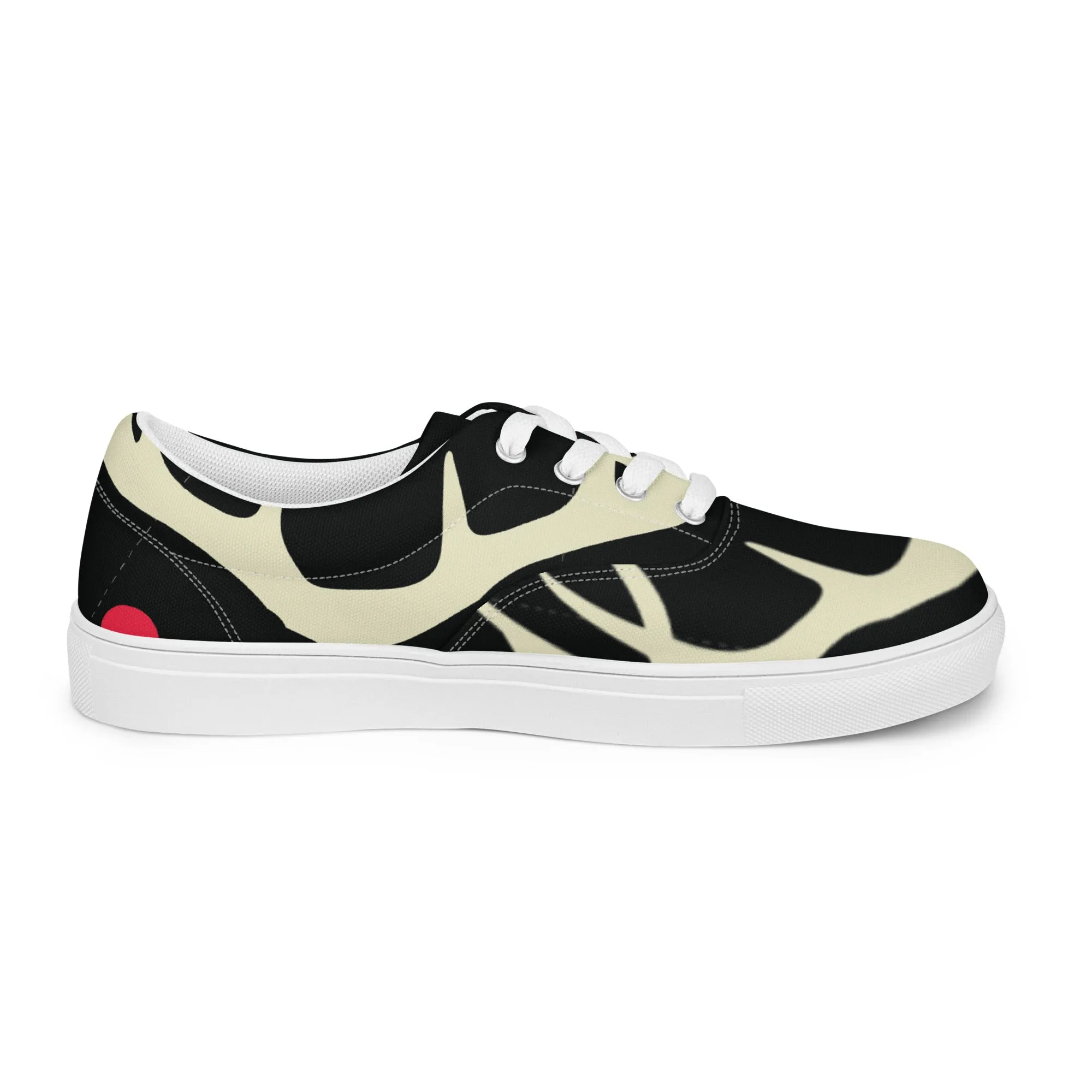 YOU ARE NOT ALONE Women’s Lace-Up Canvas Shoes